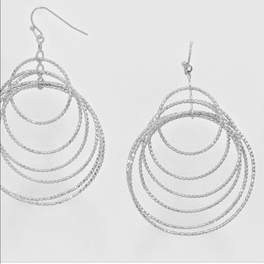 Multi Silver Color Hoop